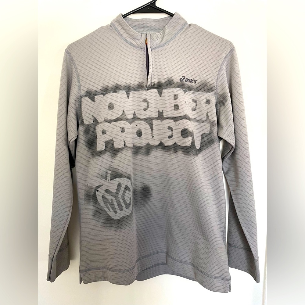 ASICS Running Jacket, branded with NYC November Project Logos